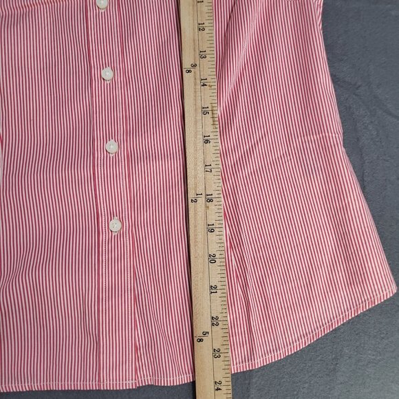 J. McLaughlin Women's SZ 6 Striped Button up Blouse Shirt - Picture 7 of 8
